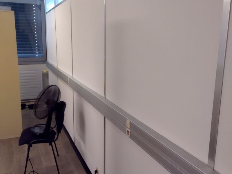 peinture murs bureau blanc